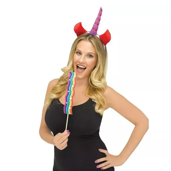 Snapchat Unicorn Filter Adult Costume Kit {1}