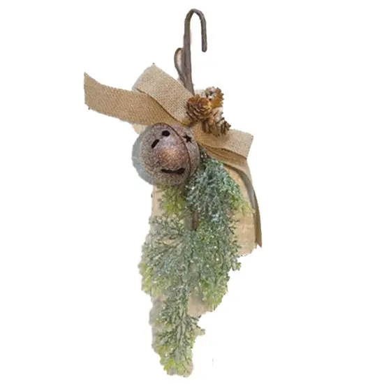 Vintage Country Cedar And Bell Pick 16" {1}