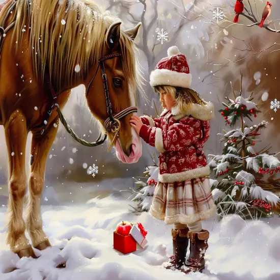 Sunsout The Present 1000 pc Christmas Jigsaw Puzzle 77053 {1}