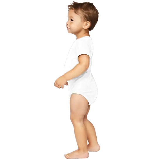 Sublivie&reg; Infant Sublimation Polyester Bodysuit White {3}