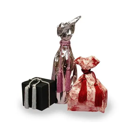 White Corded Tassels 1/8" x 33" {2}