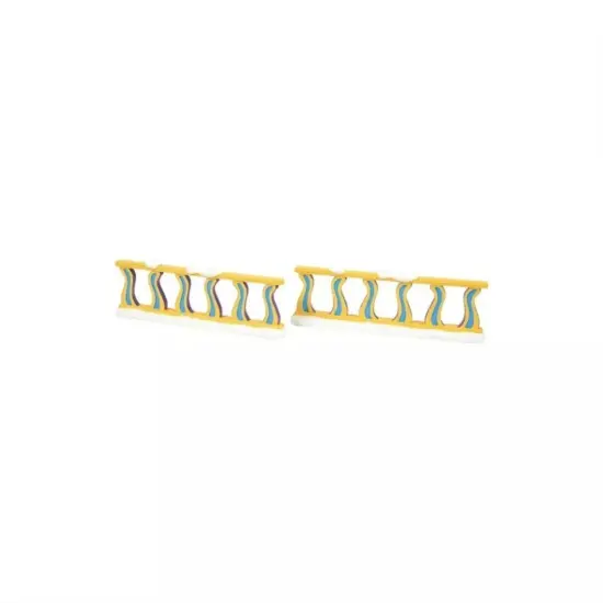 Kitcheniva Grinch Fence Village Christmas Ornaments Set of 2 {3}