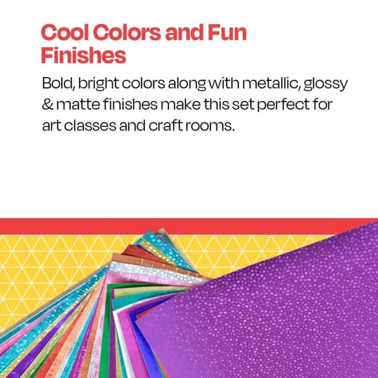 School Smart Creative Paper Pack, Assorted Sizes and Colors, Pack of 166 {5}