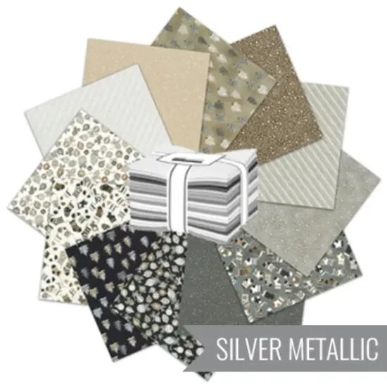 Holiday Charms Fat Quarter Bundle in Taupe by Studio RK for Robert Kaufman (FQ-2137-12) {1}
