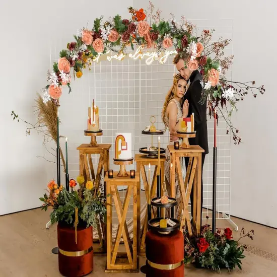 Artificial Peony Flower Garland - 6ft Silk Peony Orange Flower Garland Arch Flower Vine {3}