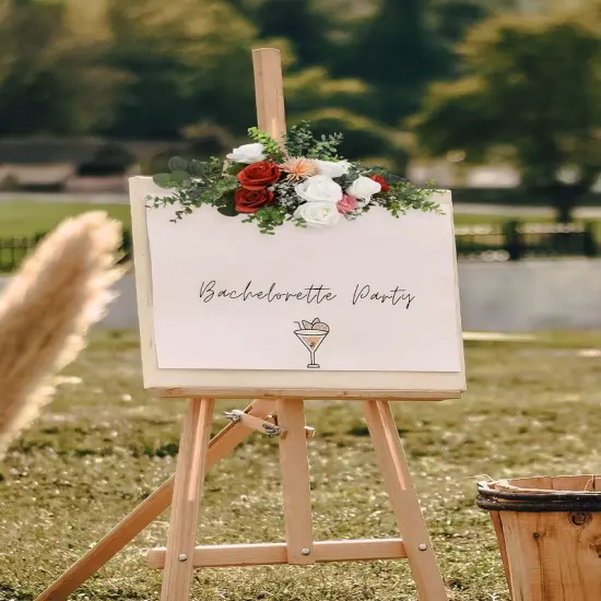 12 Pcs Artificial Rose Flower with Long Stem - Burnt Orange {4}