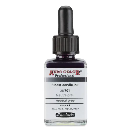Schmincke Aero Color Professional Airbrush Color - 28 ml, Neutral Gray {1}