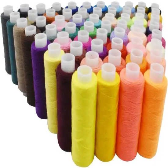 60 Color Polyester Threads - 250 Yard Per Spools Sewing Kit {4}