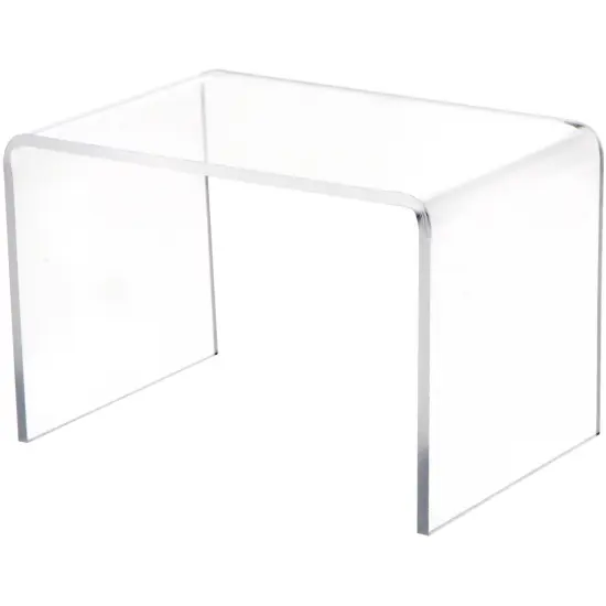 Plymor Clear Acrylic Rectangular Display Riser, 3" H x 4.5" W x 3" D (1/8" thick) {1}