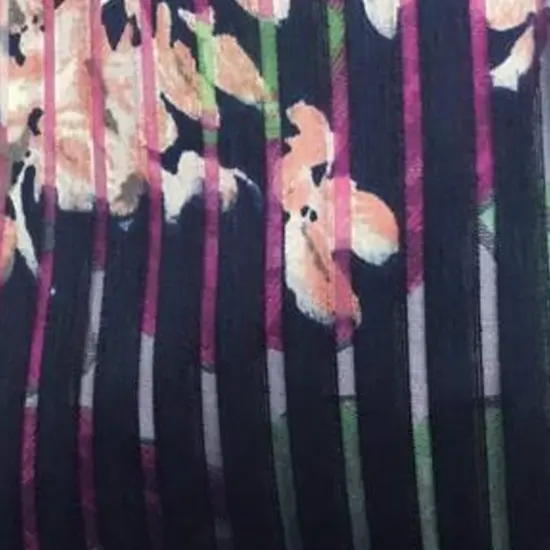 1 Yard Rayon Brunt Out Print Fabric for Flowy Dresses and Boho Fashion 60 Inches Wide {2}