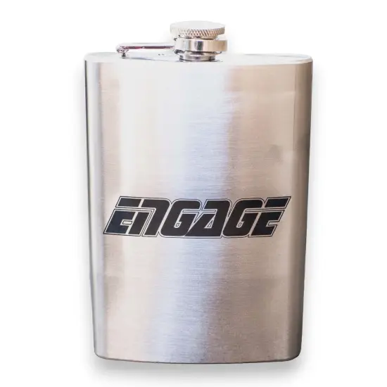 8oz Engage Stainless Steel Flask {1}
