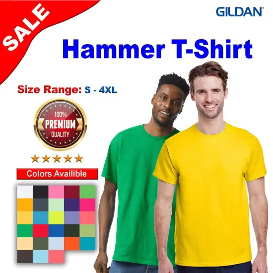 Gildan&reg; Hammer Classic Fit Crewneck Short Sleeve Tee Island reef {3}