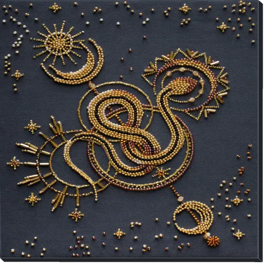 Bead Embroidery Kit - Golden talisman {1}