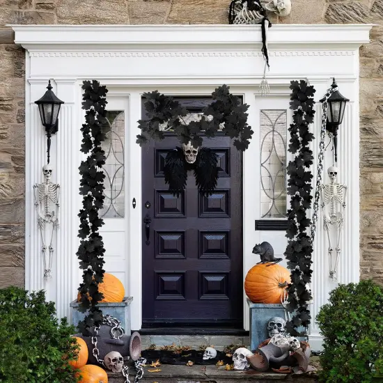2PCS Halloween Artificial Hanging Fall Leave Vines {5}