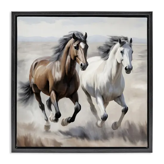 Stupell Industries Wild Run Horse Pair Floating Frame By Kim Allen {7}