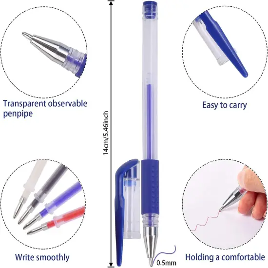 4 Pieces Heat Erasable Pens for Fabric with 28 Refills Fabric Marking Pens Fabric Markers for Quilting Sewing DIY Dressmaking Fabrics Tailors Chalk(32) {2}