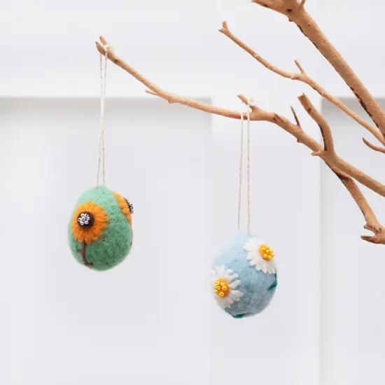 Sunflower Egg Easter Spring Decorative Hanging Tree Ornament {4}