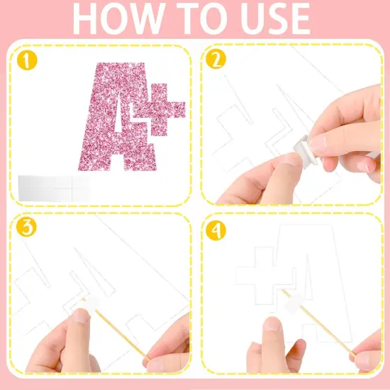 Back to School Party Centerpiece Sticks Glitter {4}