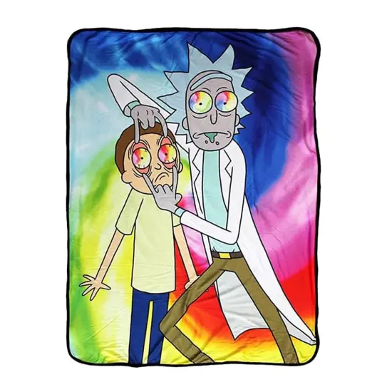 Rick and Morty Spiritual Leader Rick 45 x 60 Inch Fleece Throw Blanket {1}