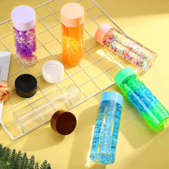 16 Pcs Empty Plastic Sensory Bottles with Lids(Multi Colors,13.5 oz) {3}