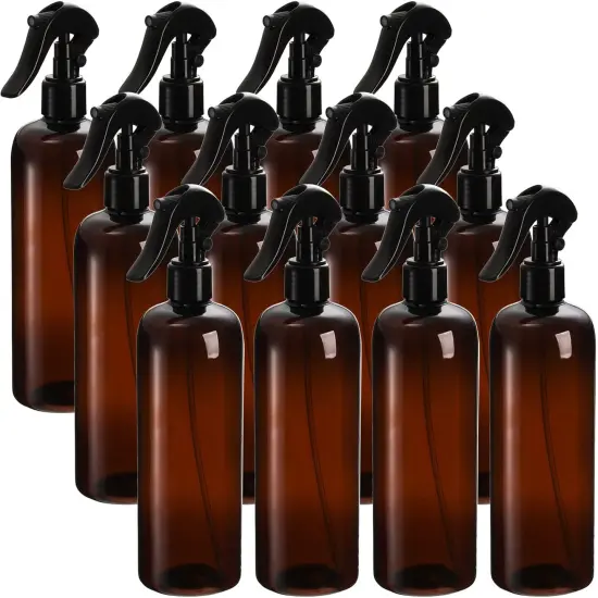 12 Pack Plastic Spray Bottles with Mist Sprayers {1}