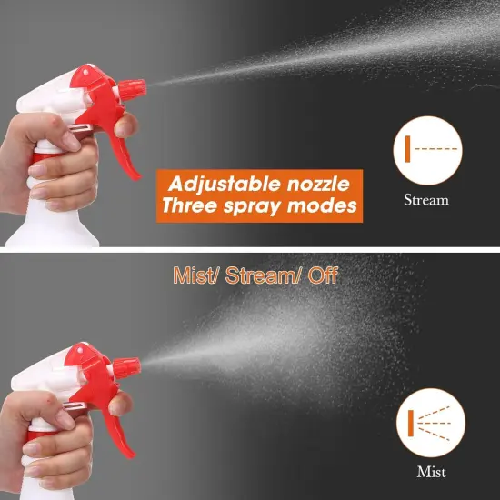 12 Pcs 16 Oz Plastic Spray Bottle - Original (Red) {5}