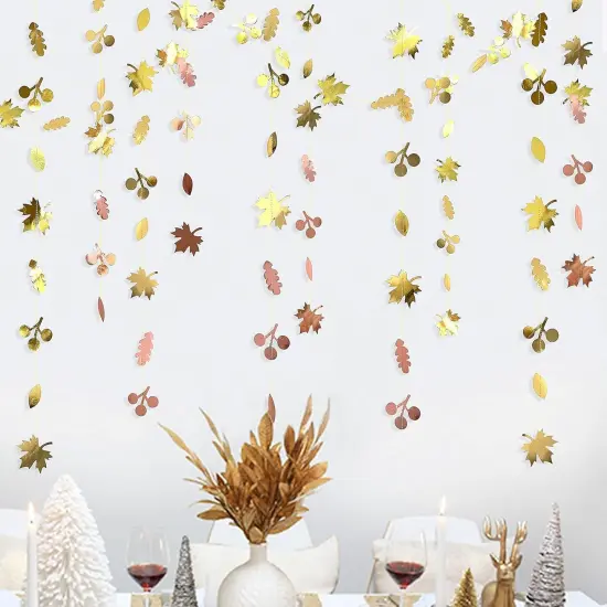 52Ft Fall Party Decorations Maple Leaf Garland {5}