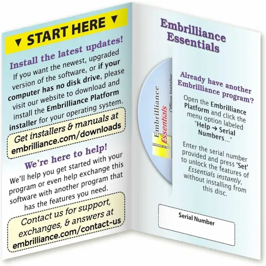 Embrilliance Essentials Embroidery Software (BB-ESS10) {1}