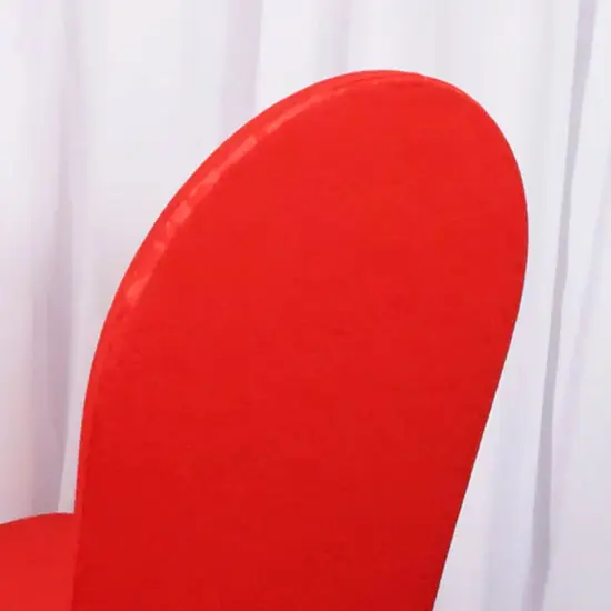 Red Embossed Vintage Spandex Banquet Chair Cover Elegant Event Decor {3}