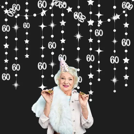 60 Circle Dot Star Garland Hanging Streamer {3}