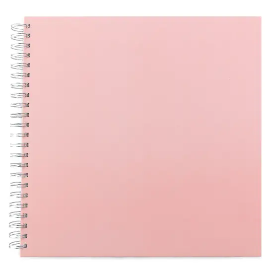 American Crafts Spiral Art Journal 12"x12"-Pink {1}