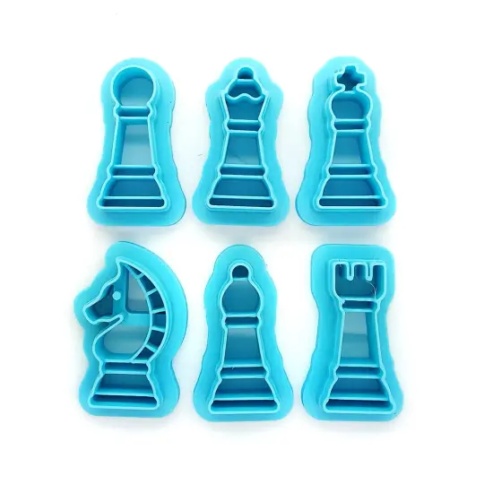 Chess Piece Clay Cutters Set, 6 pc, Adorabilities {1}