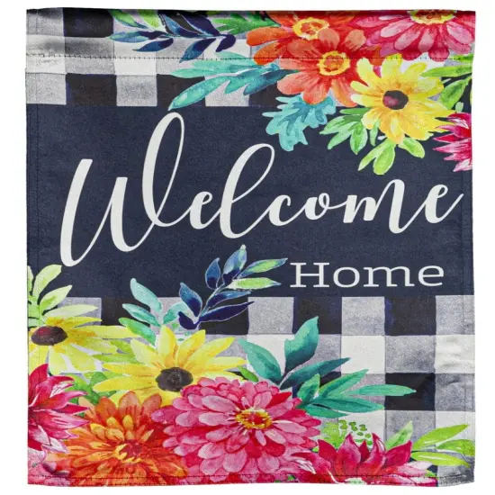 Summer Bloom Garden Flag 2 Sided Welcome Home {1}