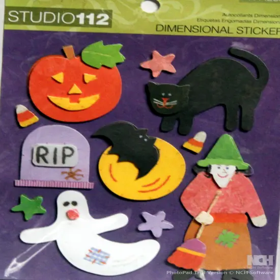 Studio 112 Eerie Night Dimensional Stickers {1}