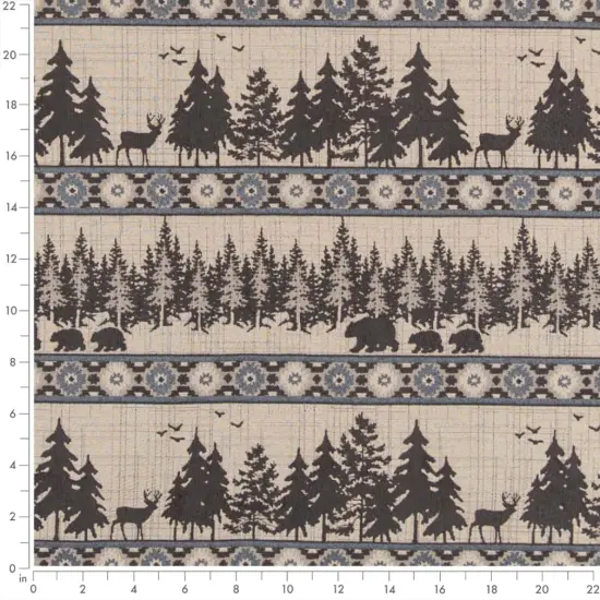 Forest Sky - Blue Novelty Upholstery Fabric 54 Inches" {3}