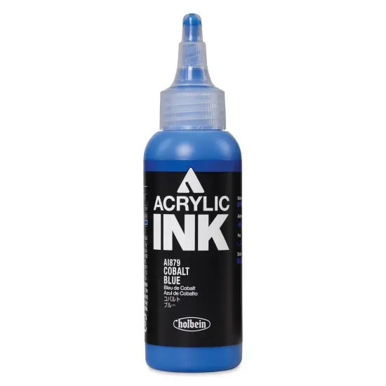Holbein Acrylic Ink - Cobalt Blue, 100 ml {1}