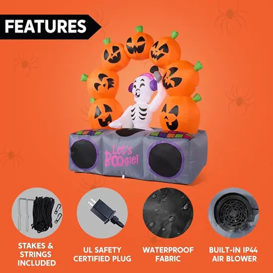 Skeleton with Colorful LEDs and Music {3}