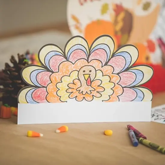 Color Your Own Turkey Crowns - 12 {5}