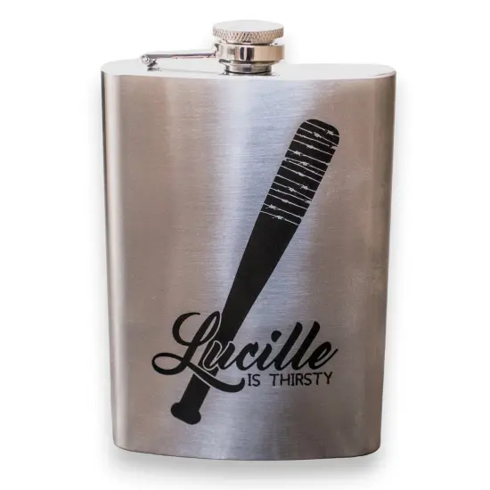 8oz Lucille is Thirsty Stainless Steel Flask {1}