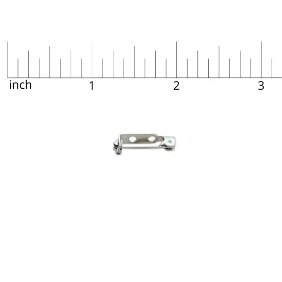JewelrySupply Bar Pin 3/4" Silver Color (Package of 10) {3}