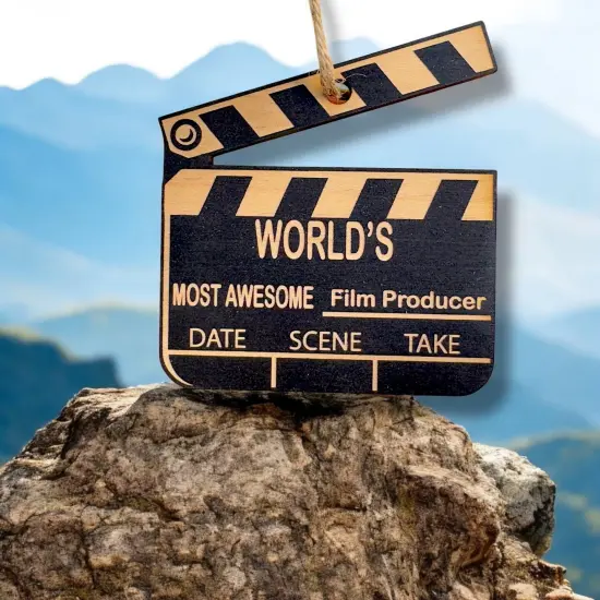 Ornament - Black - Worlds most awesome Film Producer {6}