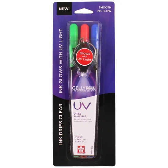 Sakura Gelly Roll UV Pens 3/Pkg-Assorted Colors {1}
