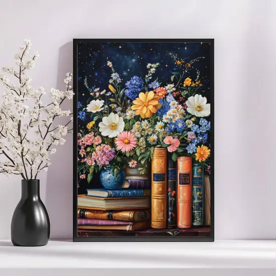 Flower Diamond Art Kits for Adults, DIY 5D Diamond Painting Kits , 12x16inch {2}