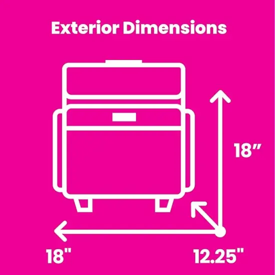 Deluxe Collapsible Rolling Scrapbook Case, Black Quilted {5}