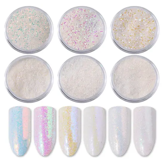 Nail Art Glitters Sequins 3D Holographic {3}