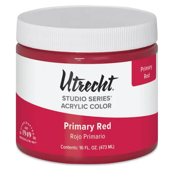 Utrecht Studio Series Acrylic Paint - Primary Red, Pint {2}