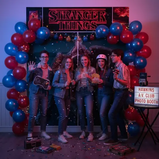 Stranger Things Scene Setters&reg; Wall Decorating Kit &ndash; Party Backdrop, Themed Birthday & Halloween Decorations {3}