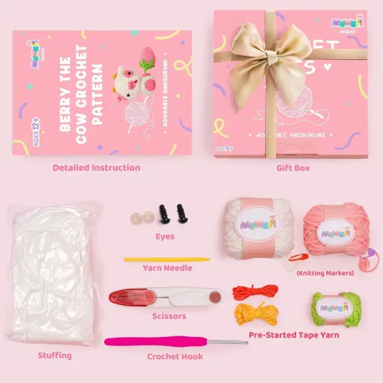 Crochet Starter Kit - Strawberry Cow {2}