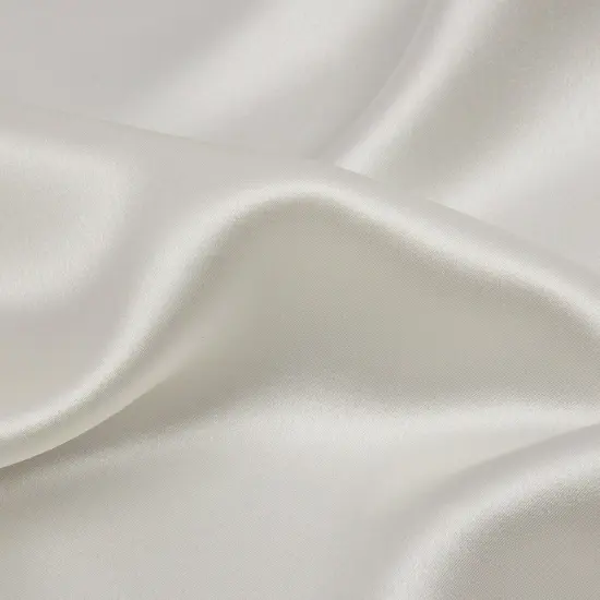 1 Yard Premium Stretch Silk Charmeuse Soft Solid Antique White Fabric 40 inch Width {3}