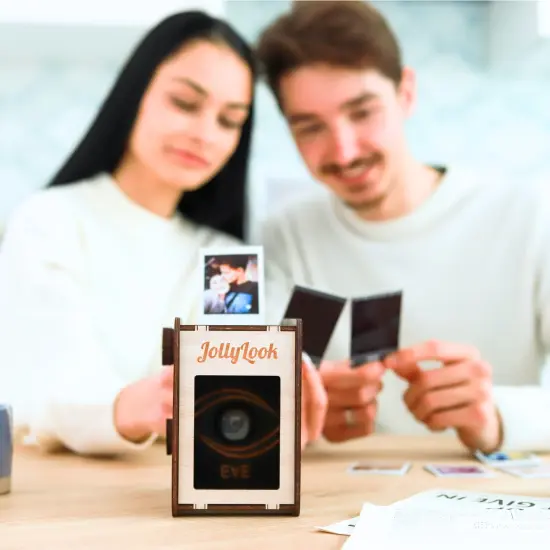 EYE: Vintage Instant Photo Printer for Smartphones | Eco-Friendly, No Battery Needed, Compatible with Instax Mini Film (Not Included) | Portable & Retro Printer for Fun Analog Memories {1}
